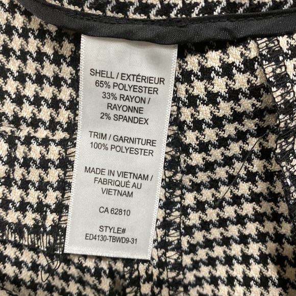 Size 12 Houndstooth Wide Leg Pant - Picture 13 of 14